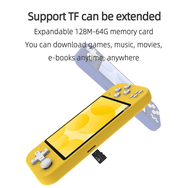 X20 mini Classic Games Handheld Game Console with 4.3 inch Screen & 8GB Memory(Yellow) by bashfashion