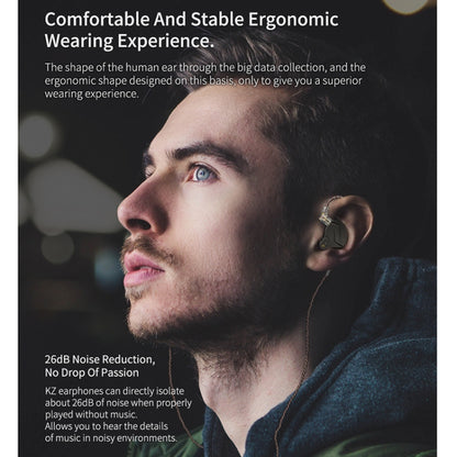 KZ ZSN Pro Ring Iron Hybrid Drive Metal In-ear Wired Earphone, Standard Version(Blue) by KZ