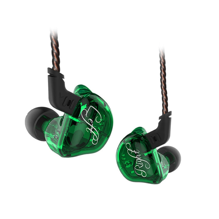 KZ ZSR 6-unit Ring Iron In-ear Wired Earphone, Standard Version(Green) by KZ