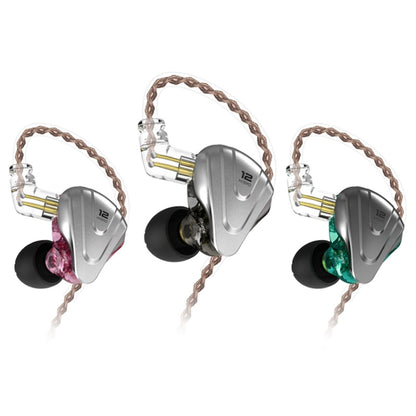 KZ ZSX 12-unit Ring Iron Metal Gaming In-ear Wired Earphone, Standard Version(Purple) by KZ