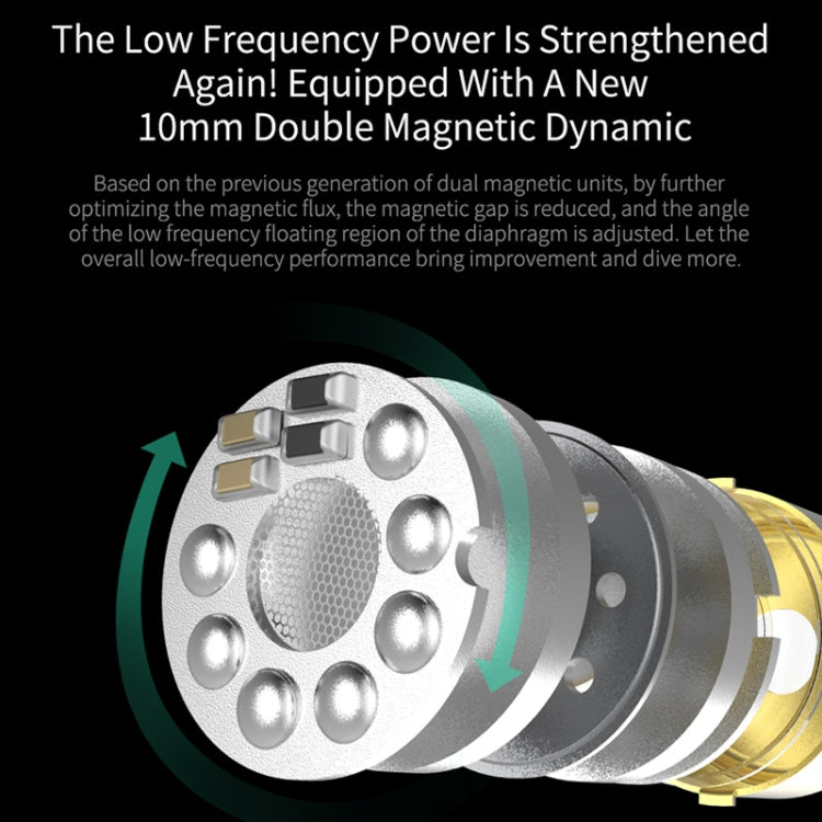 KZ ZSX 12-unit Ring Iron Metal Gaming In-ear Wired Earphone, Standard Version(Cyan) by KZ