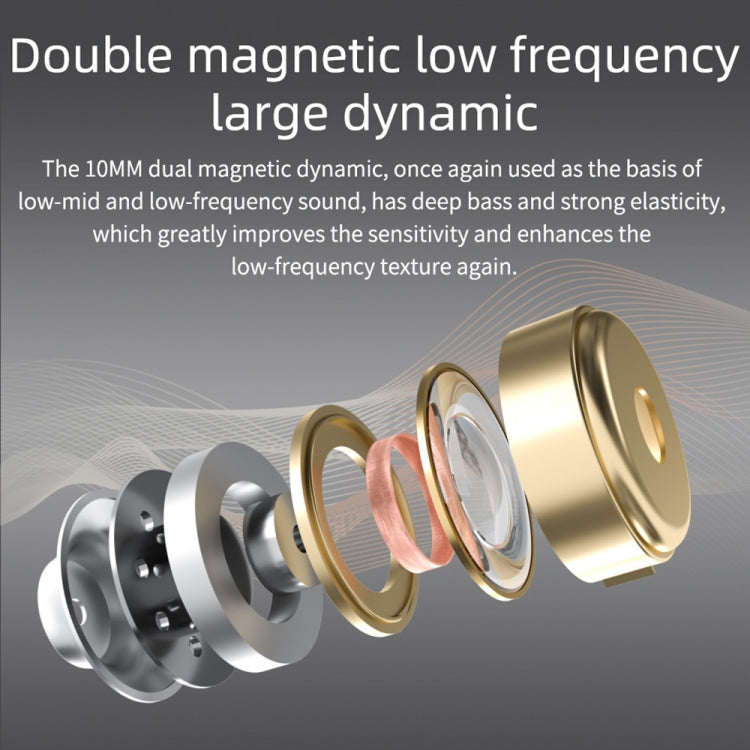 KZ DQ6 3-unit Dynamic HiFi In-Ear Wired Earphone With Mic(Grey) by KZ