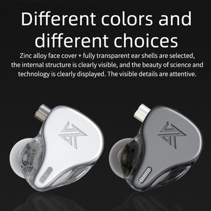 KZ DQ6 3-unit Dynamic HiFi In-Ear Wired Earphone With Mic(Grey) by KZ