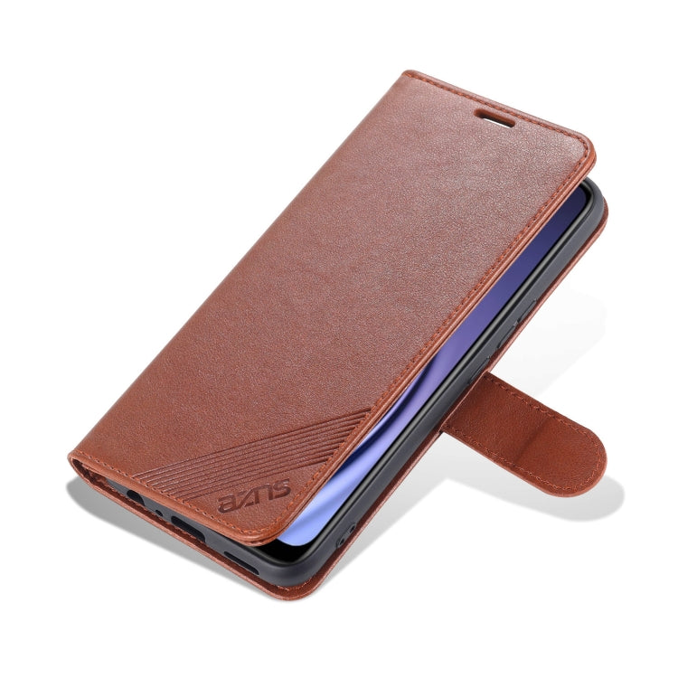 For Huawei Maimang 10 SE 5G AZNS Sheepskin Texture Horizontal Flip Leather Case with Holder & Card Slots & Wallet(Brown) by AZNS