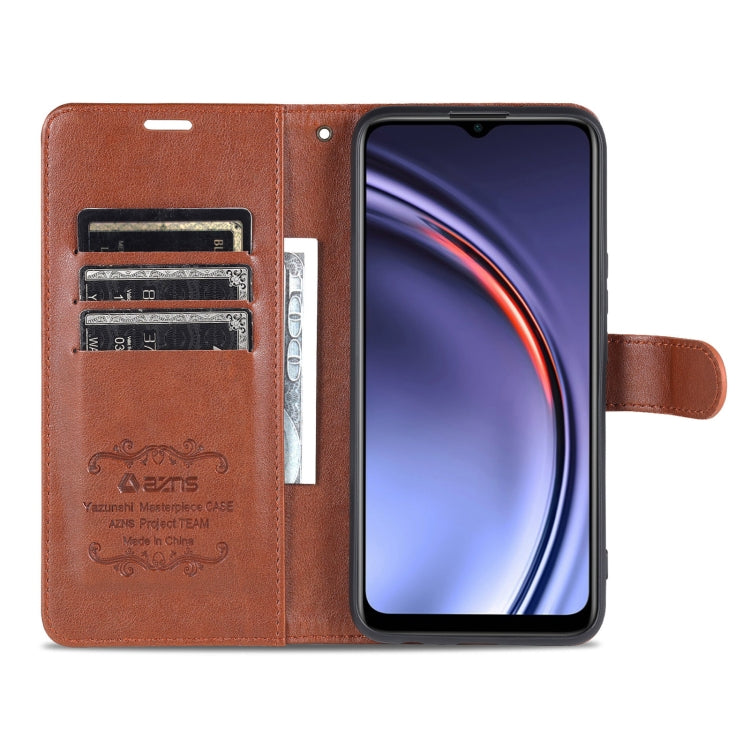 For Huawei Maimang 10 SE 5G AZNS Sheepskin Texture Horizontal Flip Leather Case with Holder & Card Slots & Wallet(Brown) by AZNS