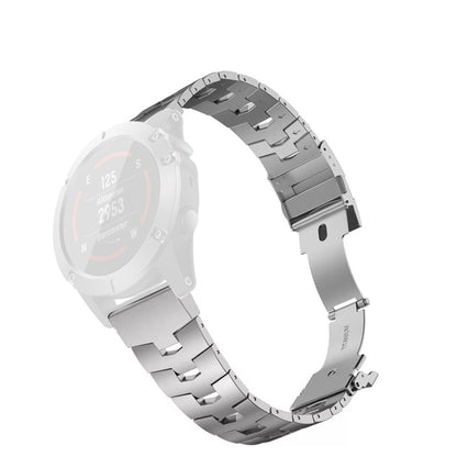For Garmin Fenix 6X 26mm Titanium Alloy Quick Release Watch Band(Silver) by bashfashion