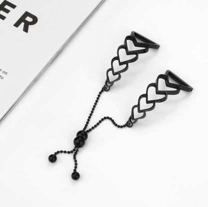 For Garmin Vivoactive 3 20mm Love Bracelet Metal Watch Band(Black) by bashfashion