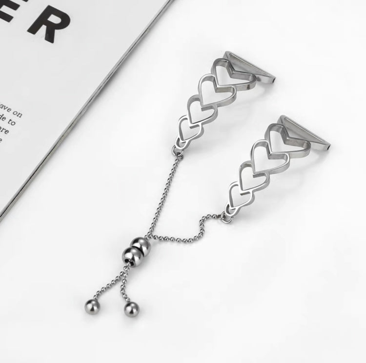 For Garmin Vivoactive 3 20mm Love Bracelet Metal Watch Band(Silver) by bashfashion