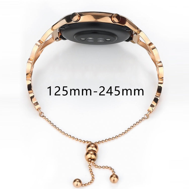 For Garmin Vivoactive 4 22mm Universal Love Bracelet Metal Watch Band(Rose Gold) by bashfashion