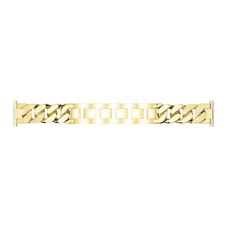 For Garmin Vivoactive 4 / Venu 2 22mm Row Diamonds Denim Chain Watch Band(Gold) by bashfashion