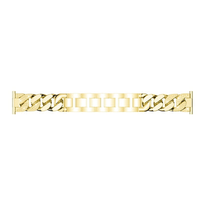 For Garmin Vivoactive 4 / Venu 2 22mm Row Diamonds Denim Chain Watch Band(Gold) by bashfashion
