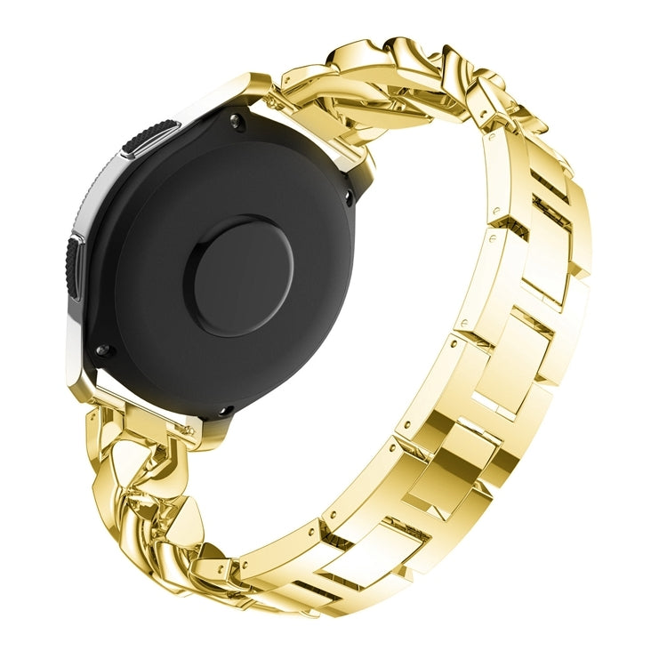 For Garmin Vivoactive 4 / Venu 2 22mm Row Diamonds Denim Chain Watch Band(Gold) by bashfashion