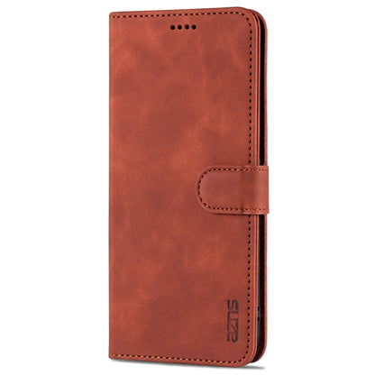 For Huawei nova 8 SE AZNS Skin Feel Calf Texture Horizontal Flip Leather Case with Card Slots & Holder & Wallet(Brown) by AZNS