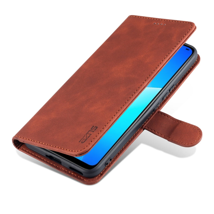 For Huawei nova 8 SE AZNS Skin Feel Calf Texture Horizontal Flip Leather Case with Card Slots & Holder & Wallet(Brown) by AZNS