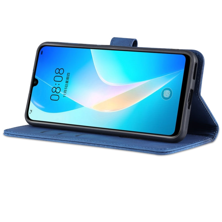 For Huawei nova 8 SE AZNS Skin Feel Calf Texture Horizontal Flip Leather Case with Card Slots & Holder & Wallet(Brown) by AZNS