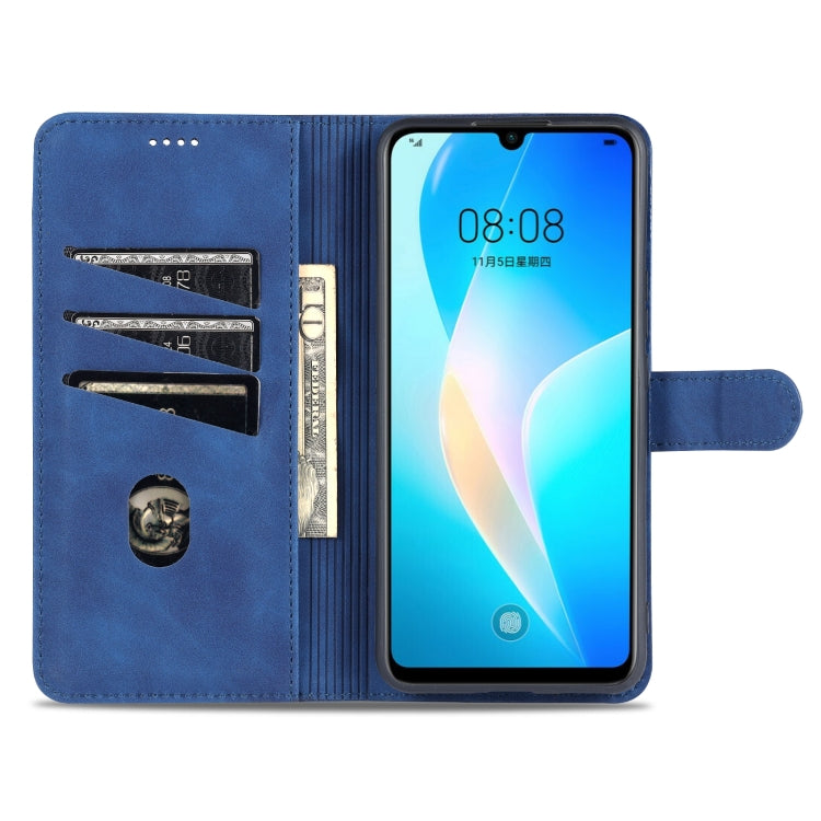 For Huawei nova 8 SE AZNS Skin Feel Calf Texture Horizontal Flip Leather Case with Card Slots & Holder & Wallet(Brown) by AZNS