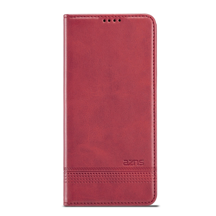 For Huawei Maimang 10 SE AZNS Magnetic Calf Texture Horizontal Flip Leather Case with Card Slots & Holder & Wallet(Red) by AZNS