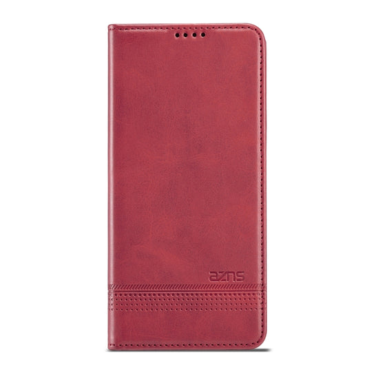For Huawei Maimang 10 SE AZNS Magnetic Calf Texture Horizontal Flip Leather Case with Card Slots & Holder & Wallet(Red) by AZNS