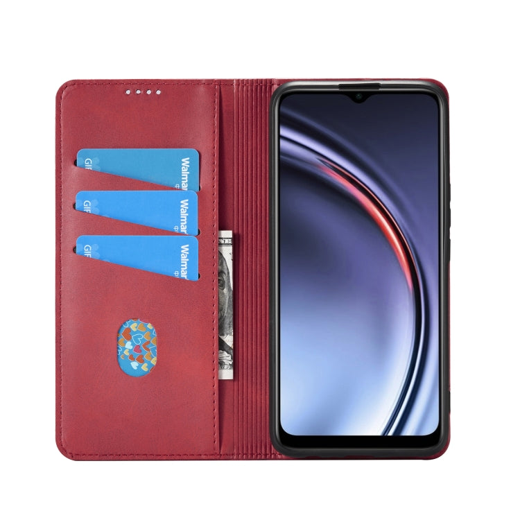 For Huawei Maimang 10 SE AZNS Magnetic Calf Texture Horizontal Flip Leather Case with Card Slots & Holder & Wallet(Red) by AZNS