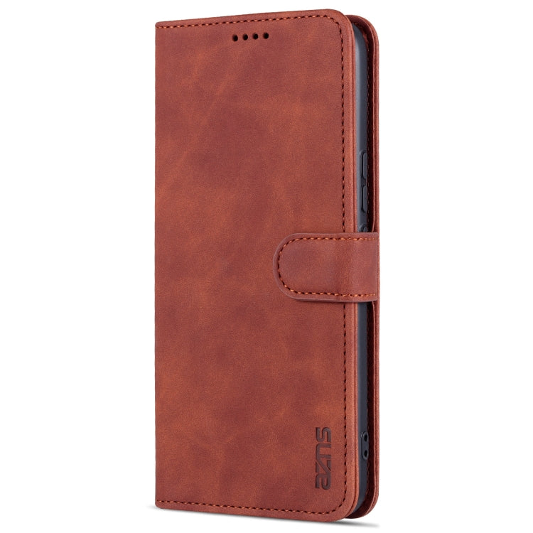 For Honor Play 20 AZNS Skin Feel Calf Texture Horizontal Flip Leather Case with Card Slots & Holder & Wallet(Brown) by AZNS