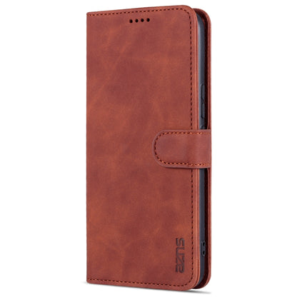 For Honor Play 20 AZNS Skin Feel Calf Texture Horizontal Flip Leather Case with Card Slots & Holder & Wallet(Brown) by AZNS