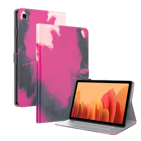 For Samsung Galaxy Tab A7 10.4 2020 T500 / T505 Voltage Watercolor Pattern Skin Feel Magnetic Horizontal Flip PU Leather Case with Holder & Card Slots & Photo Frame & Sleep / Wake-up Function(Berry) by bashfashion