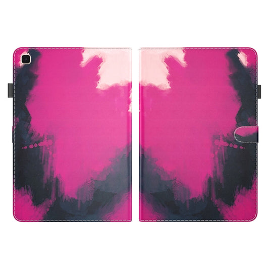 For Samsung Galaxy Tab A7 10.4 2020 T500 / T505 Voltage Watercolor Pattern Skin Feel Magnetic Horizontal Flip PU Leather Case with Holder & Card Slots & Photo Frame & Sleep / Wake-up Function(Berry) by bashfashion