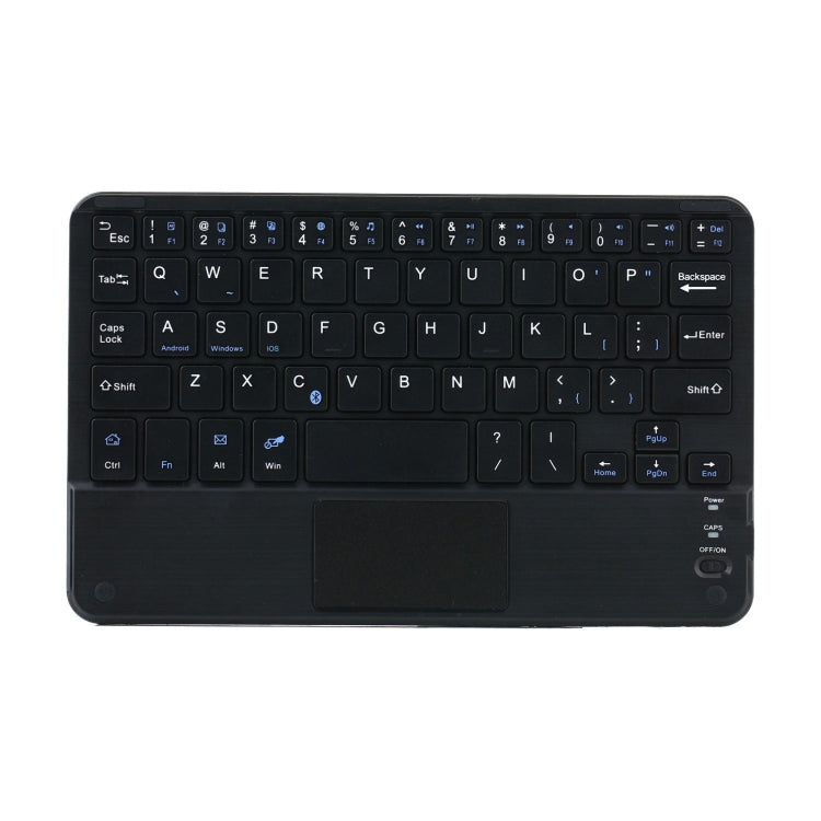 HK006C Detachable Bluetooth Keyboard Leather Tablet Case with Touchpad & Holder for iPad mini 6(Black) by bashfashion