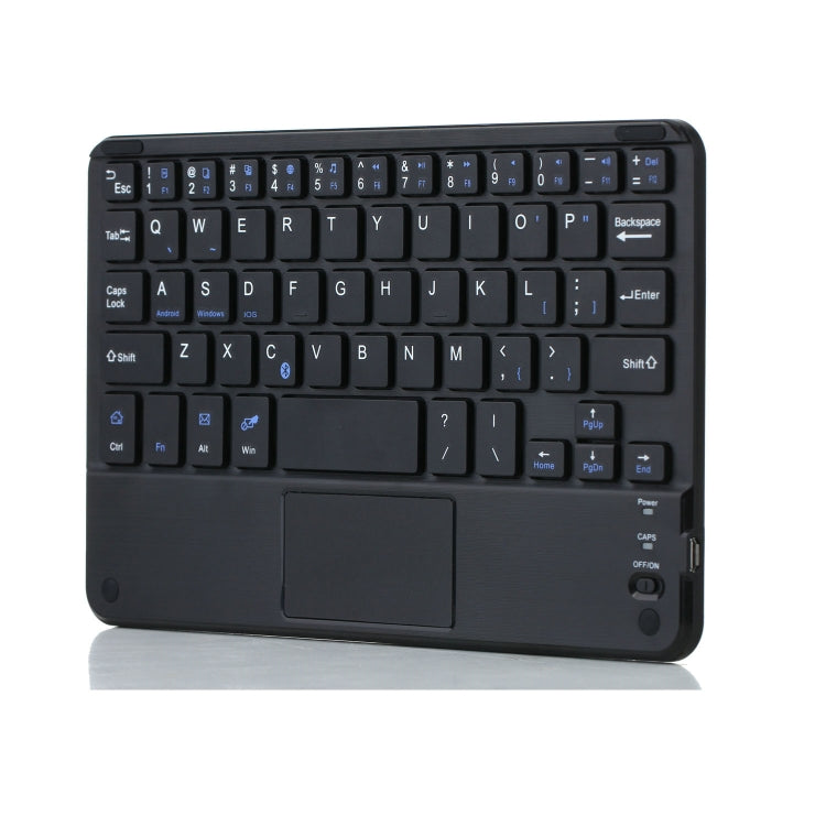 HK006C Detachable Bluetooth Keyboard Leather Tablet Case with Touchpad & Holder for iPad mini 6(Black) by bashfashion