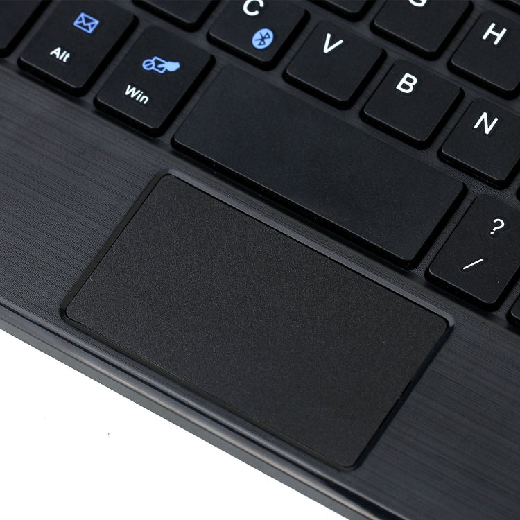 HK006C Detachable Bluetooth Keyboard Leather Tablet Case with Touchpad & Holder for iPad mini 6(Black) by bashfashion