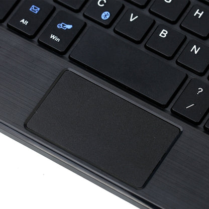HK006C Detachable Bluetooth Keyboard Leather Tablet Case with Touchpad & Holder for iPad mini 6(Black) by bashfashion
