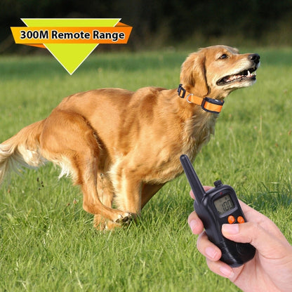 998DC Bark Stopper Remote Control Electric Shock Collar Dog Training Device, Plug Type:AU Plug by bashfashion