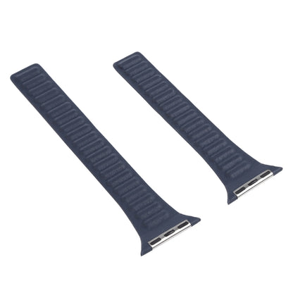 Slimming Loop Magnetic Watch Band For Apple Watch Series 9&8&7 41mm / SE 3&SE 2&6&SE&5&4 40mm / 3&2&1 38mm(Dark Blue) by bashfashion