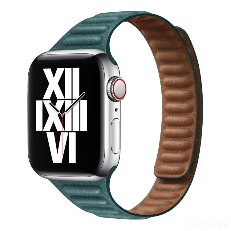 Slimming Loop Magnetic Watch Band For Apple Watch Ultra 49mm&Watch Ultra 2 49mm / Series 9&8&7 45mm / SE 3&SE 2&6&SE&5&4 44mm / 3&2&1 42mm(Malachite Green) by bashfashion