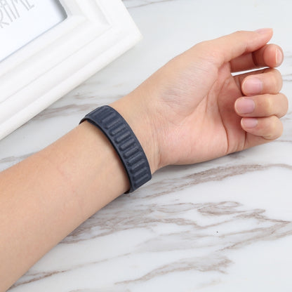 Slimming Loop Magnetic Watch Band For Apple Watch Ultra 49mm&Watch Ultra 2 49mm / Series 9&8&7 45mm / SE 3&SE 2&6&SE&5&4 44mm / 3&2&1 42mm(Hanabishi Grass Color) by bashfashion