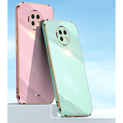 For Honor X20 XINLI Straight Edge 6D Electroplate TPU Phone Case(Black) by XINLI