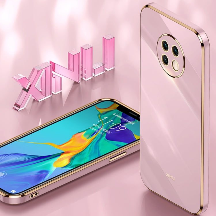 For Honor X20 XINLI Straight Edge 6D Electroplate TPU Phone Case(Black) by XINLI