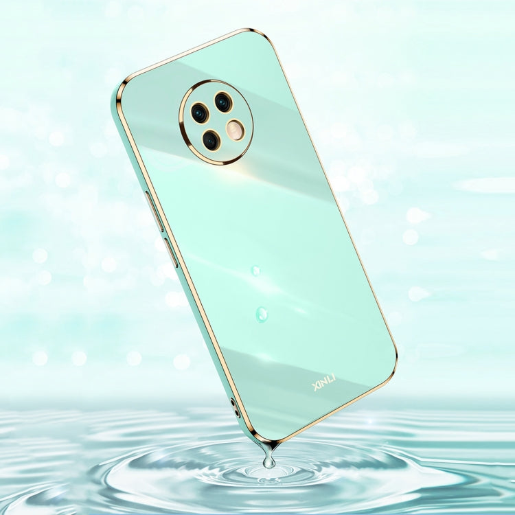 For Honor X20 XINLI Straight Edge 6D Electroplate TPU Phone Case(Black) by XINLI