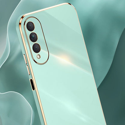 For Honor X20 SE XINLI Straight Edge 6D Electroplate TPU Phone Case(Black) by XINLI