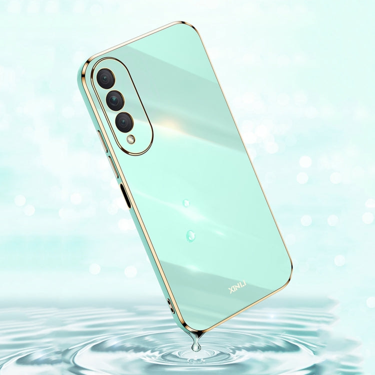 For Honor X20 SE XINLI Straight Edge 6D Electroplate TPU Phone Case(Black) by XINLI