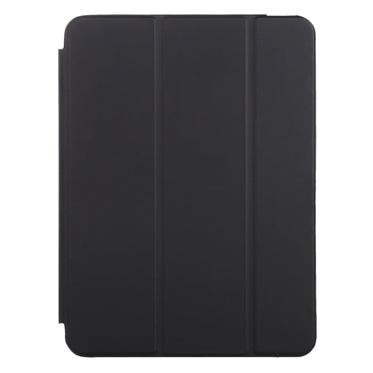 For iPad mini 6 3-fold Horizontal Flip Smart Leather Tablet Case with Sleep / Wake-up Function & Holder(Black) by bashfashion