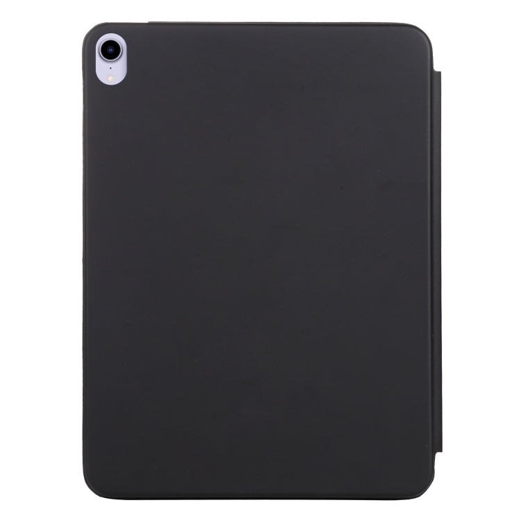 For iPad mini 6 3-fold Horizontal Flip Smart Leather Tablet Case with Sleep / Wake-up Function & Holder(Black) by bashfashion
