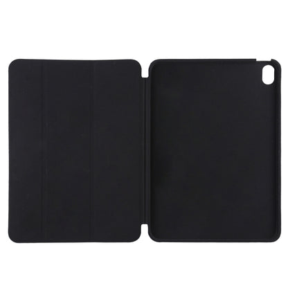 For iPad mini 6 3-fold Horizontal Flip Smart Leather Tablet Case with Sleep / Wake-up Function & Holder(Black) by bashfashion