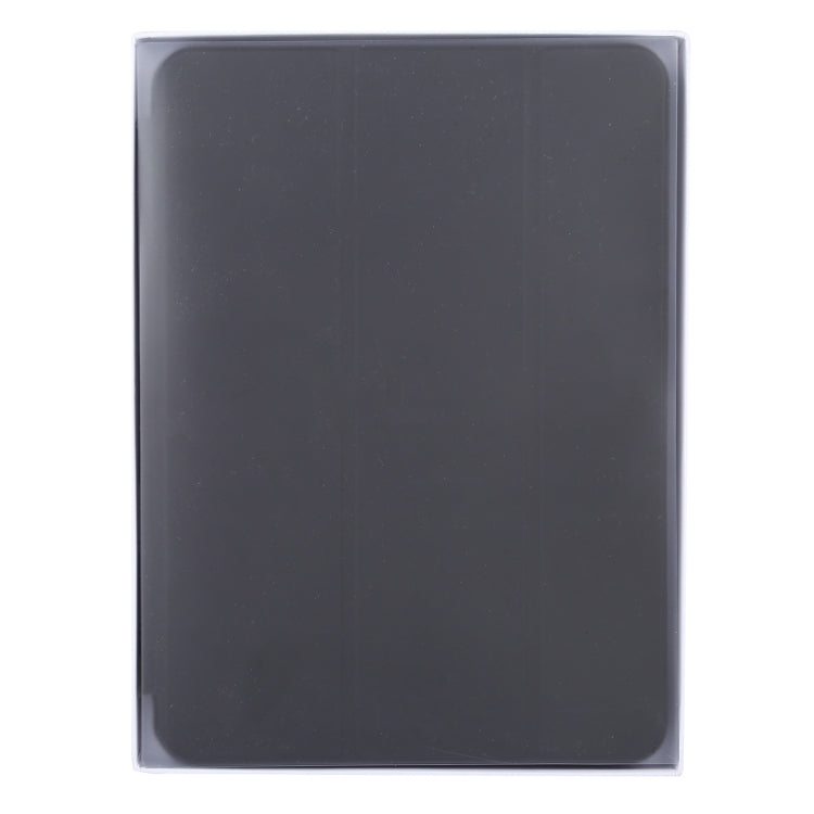 For iPad mini 6 3-fold Horizontal Flip Smart Leather Tablet Case with Sleep / Wake-up Function & Holder(Black) by bashfashion