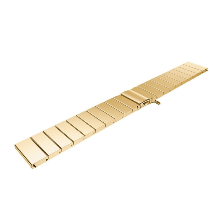 22mm For Samsung Smart Watch One-bead Steel Watch Band(Gold) by bashfashion
