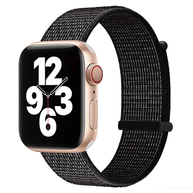 Hook and Loop Fastener Dual Section Watch Band For Apple Watch Ultra 49mm&Watch Ultra 2 49mm / Series 9&8&7 45mm / SE 3&SE 2&6&SE&5&4 44mm / 3&2&1 42mm(Reflective Black) by bashfashion