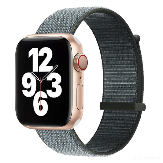 Hook and Loop Fastener Dual Section Watch Band For Apple Watch Ultra 49mm&Watch Ultra 2 49mm / Series 9&8&7 45mm / SE 3&SE 2&6&SE&5&4 44mm / 3&2&1 42mm(Storm Grey) by bashfashion
