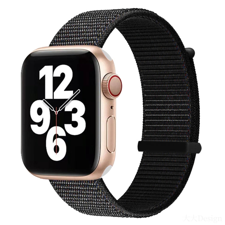 Hook and Loop Fastener Dual Section Watch Band For Apple Watch Ultra 49mm&Watch Ultra 2 49mm / Series 9&8&7 45mm / SE 3&SE 2&6&SE&5&4 44mm / 3&2&1 42mm(Black) by bashfashion
