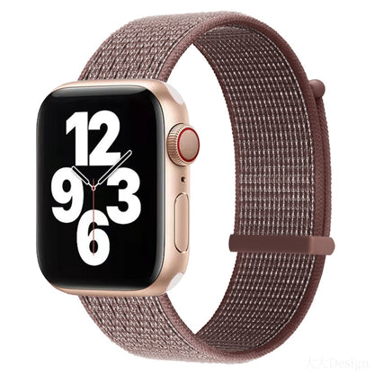 Hook and Loop Fastener Dual Section Watch Band For Apple Watch Ultra 49mm&Watch Ultra 2 49mm / Series 9&8&7 45mm / SE 3&SE 2&6&SE&5&4 44mm / 3&2&1 42mm(Smoky Purple) by bashfashion