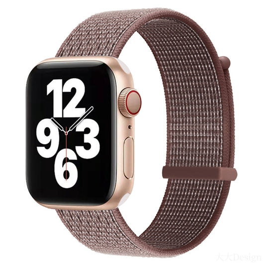 Hook and Loop Fastener Dual Section Watch Band For Apple Watch Ultra 49mm&Watch Ultra 2 49mm / Series 9&8&7 45mm / SE 3&SE 2&6&SE&5&4 44mm / 3&2&1 42mm(Smoky Purple) by bashfashion